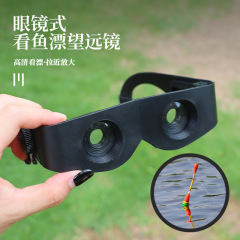 新型釣り望遠鏡のメガネ式で見ています。