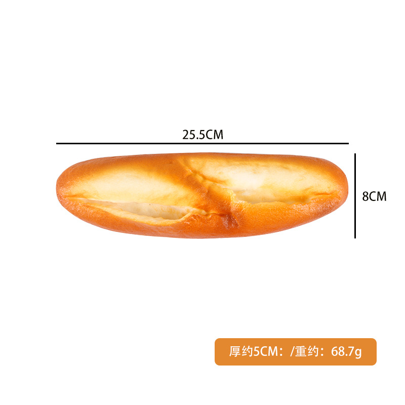 Entrega de una sola pieza PU falso pan decoración de la boda modelo de decoración de la habitación accesorios largo francés palo modelo de simulación de pan