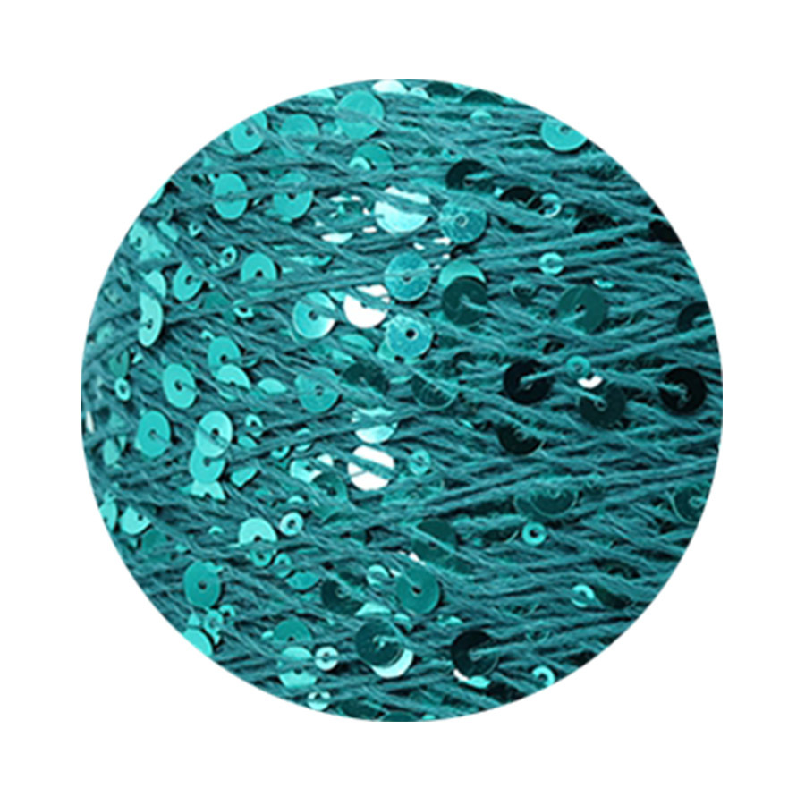 50g algodón lentejuelas hilo 3mm + 6mm peinado tamaño de lujo lentejuelas mano hilo tejer precio al por mayor