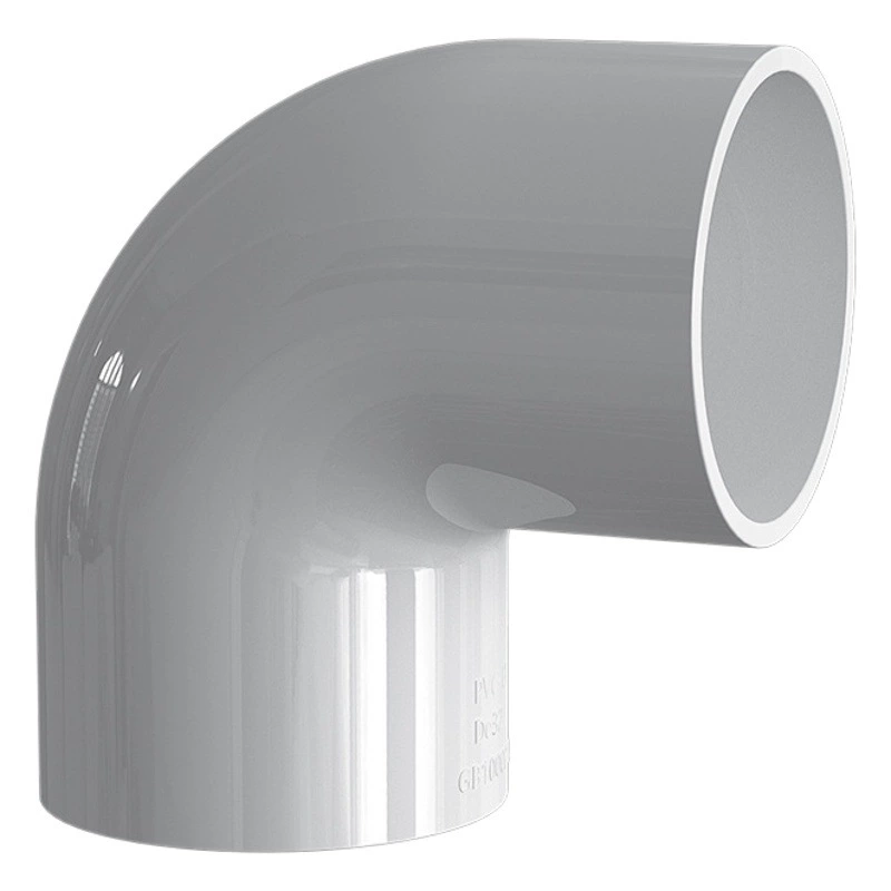 Фитинги для труб из ПВХ, колено, прямой изгиб, фитинги для подачи воды, соединение, полугиб, бесшовное колено, 16-90 мм, колено 90 градусов