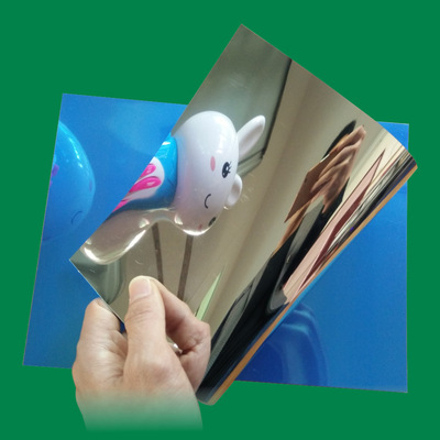 厂家定制50X50CM镜面墙贴PET反光膜卫生间浴室软镜子银色反光膜