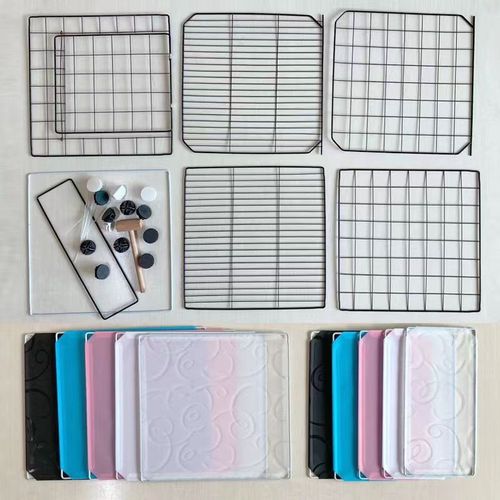 Single-plate free combination and splicing pet fence DIY resin magic tiles cat cage wire mesh dog cage