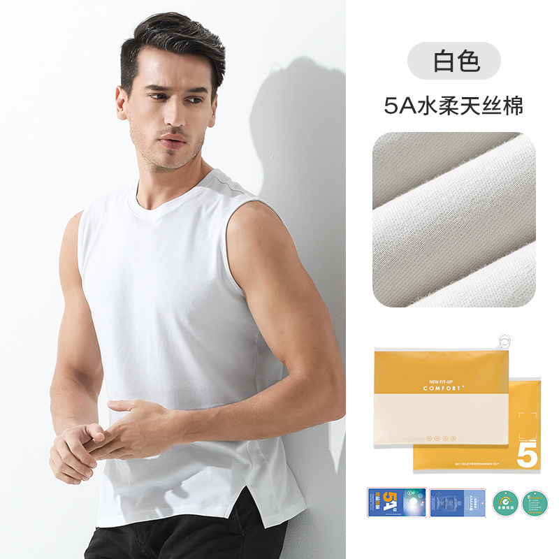 Venta de liquidación especial pijamas de primavera y verano de algodón Tiansi suave de agua, pantalones cortos de chaleco para hombres, pantalones cortos de manga corta para parejas, servicio a domicilio para mujeres