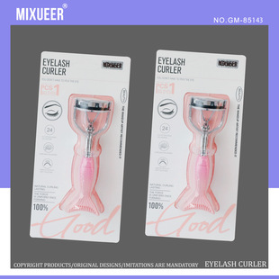 Mi Xuer Single Pack Stainless Steel Pink Mermaid Eyelash Handle Hair Clip Wholesale