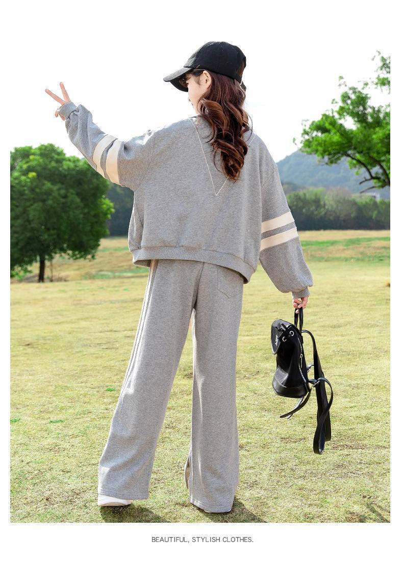Sportswear set i två delar för flickor med långärmad jacka_voghion.com