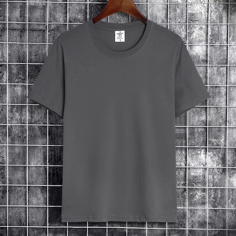 Camiseta de manga corta de los hombres camisa de fondo de color sólido ropa de clase de los hombres de moda ropa reservada marca de moda de verano blanco puro media manga