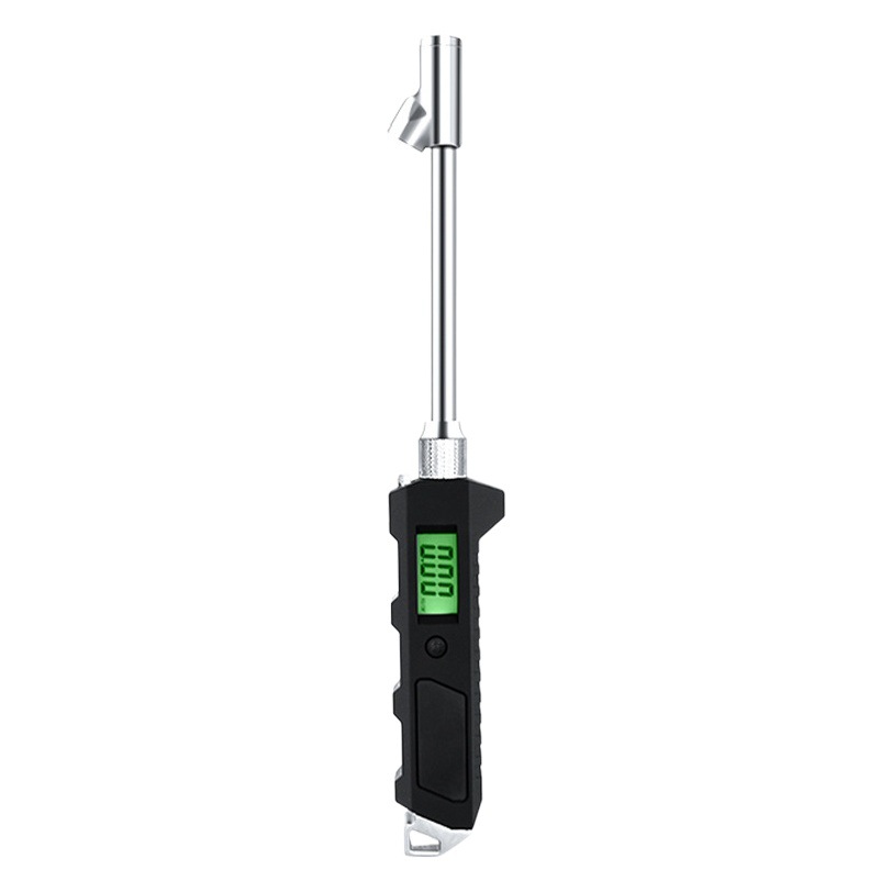 Direct selling hot precision measuring heavy truck car tire tire pressure gauge l LCD luminous display double-headed digital display tire