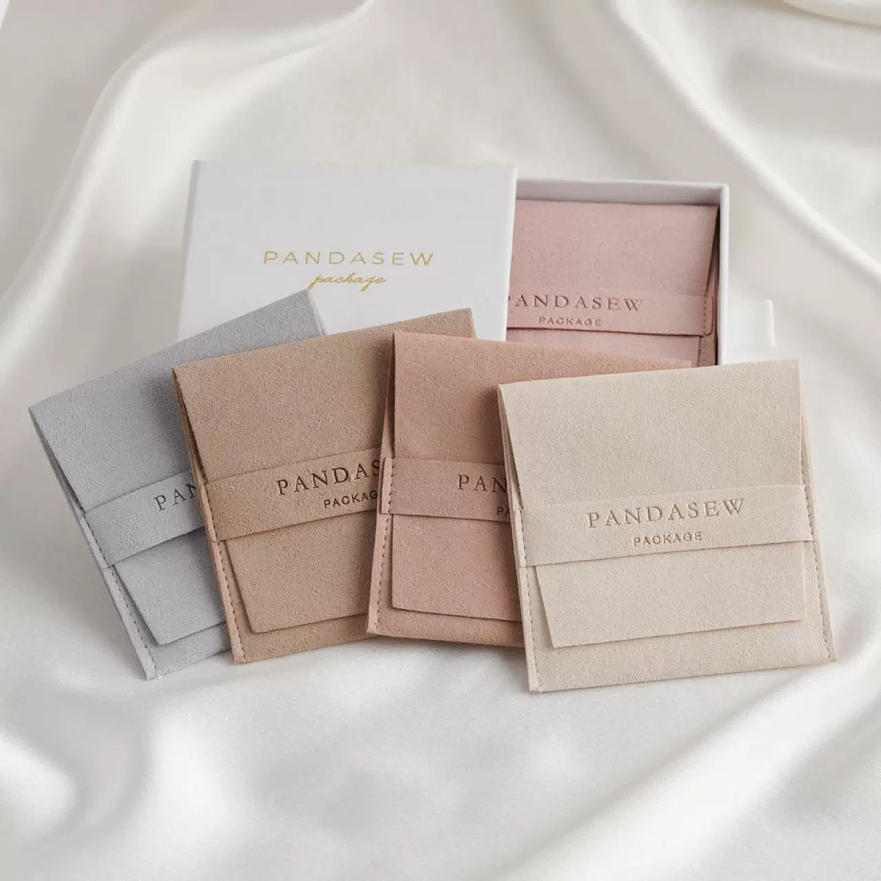 厂家批发超纤绒布袋饰品珠宝包装袋项链手链戒指收纳袋印logo