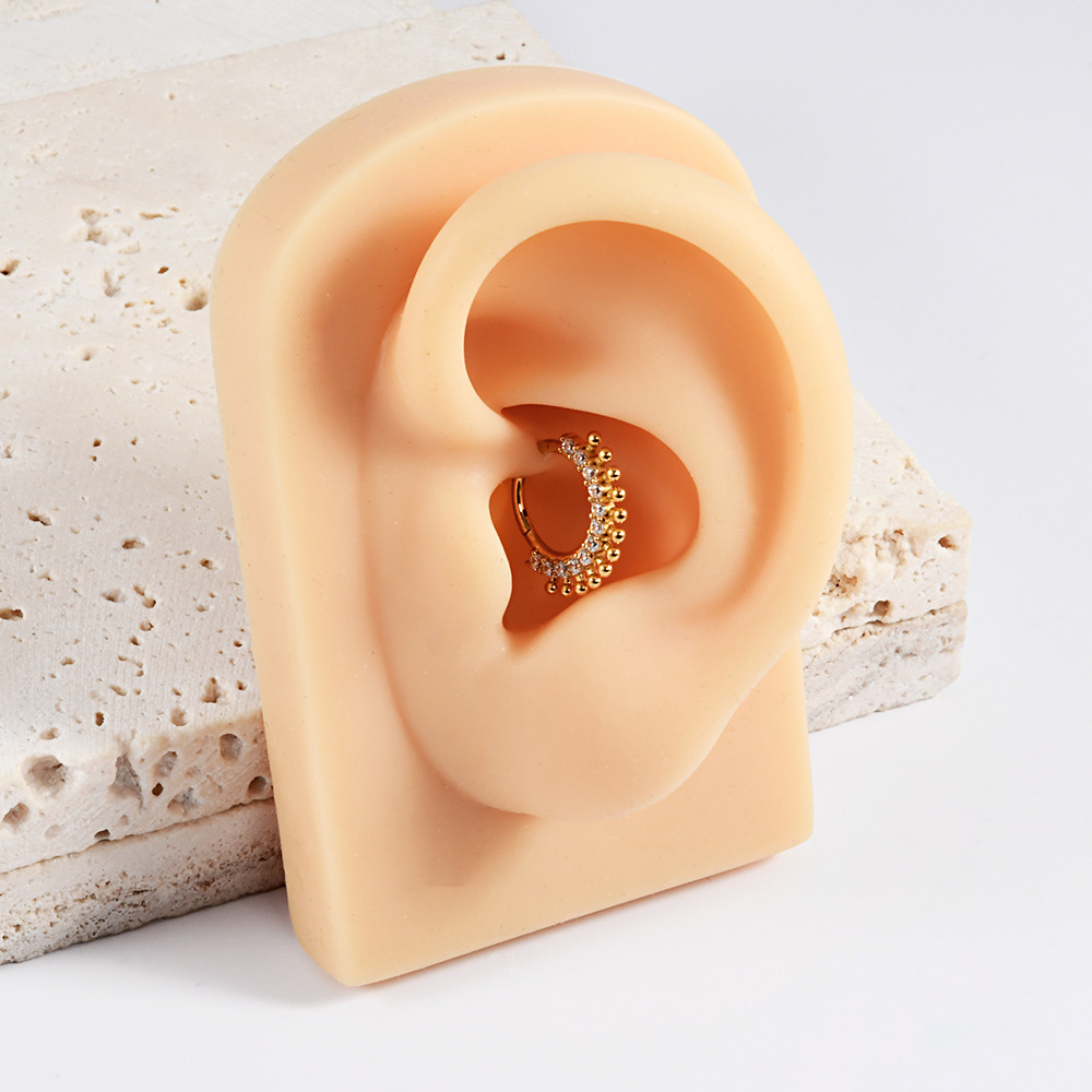 Earrings Classification Ion Plating (IP) Leaf Crown Flower 304 Stainless Steel Simple Style Classic Style Waterproof Non Tarnish Earrings