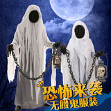 Хэллоуин взрослый призрак мертвых, безликие дети, потрясающий скелетный скелет Терри Скелет