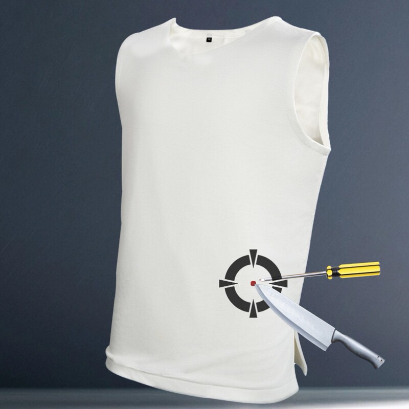 Direct Flexible Stab-resistant Clothing Lightweight Soft Body-fitting Stab-resistant Vest Level 5 Cut-resistant Clothing Duty Plainclothes Training T-shirt for Men