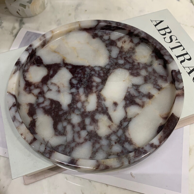 Natural Marble Tray Bathroom Living Room Bathroom Sink Cosmetics Bathroom Storage Jewelry Storage Tray