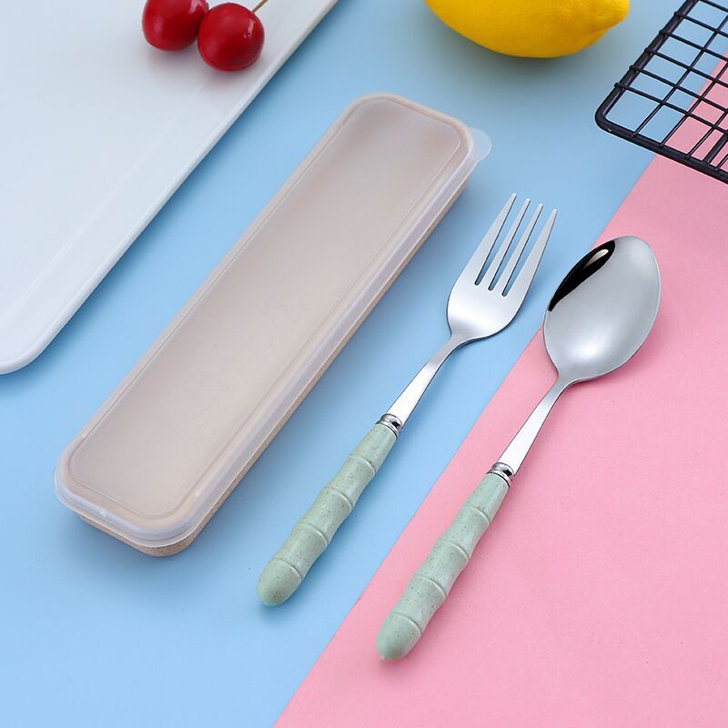 유러피언 그린-[숟가락+포크+수납함]