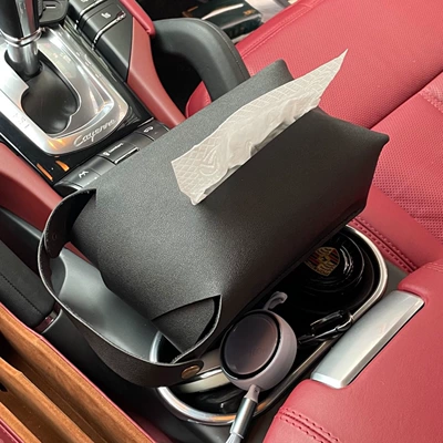 Scandinavian Car Leather Tissue Box Car tissue box/set