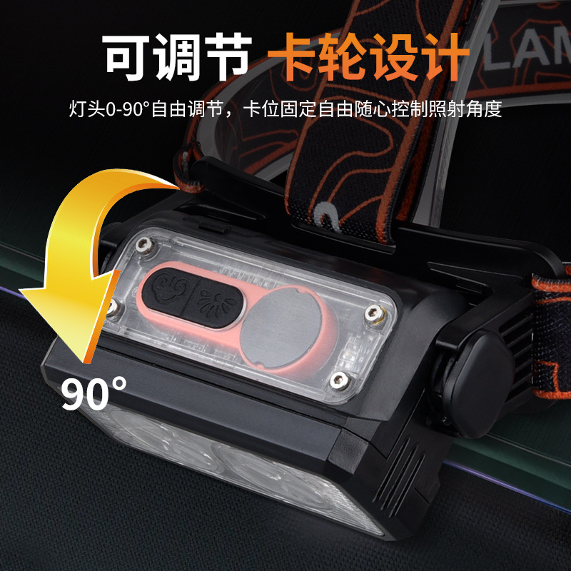 Transfronteriza luz fuerte inducción inteligente larga duración 90 ° ajustable fijación al aire libre reparación del faro