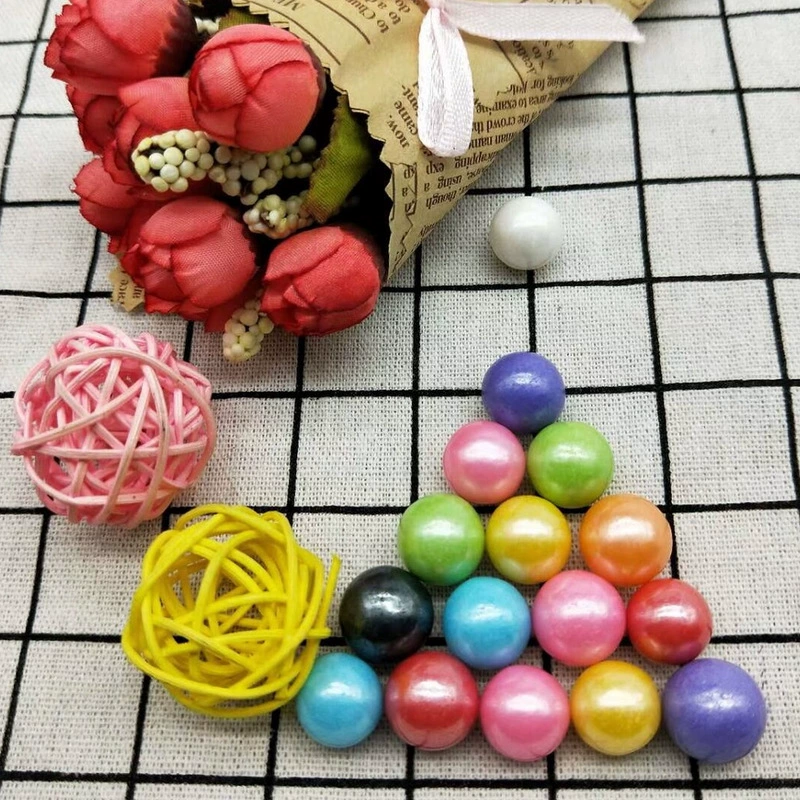 1 см и 1,4 см большие цветные бусины из белого жемчуга для выпечки DIY декоративные цветные бусины сахарный торт украшения цветной сахар