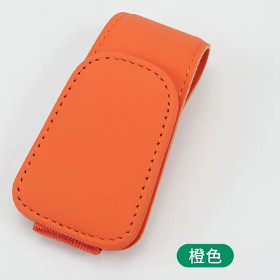 Car Glasses Clip/Bill Clip: Glasses Clip Sun Visor - orange