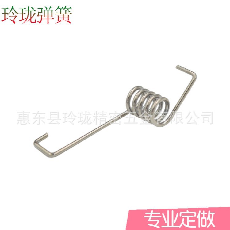 厂家供应3 04不锈钢扭转弹簧 玩具异型扭转弹簧 夹子双扭扭转弹簧