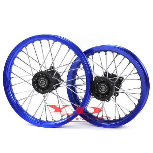 Off-road motorcycle wheels aluminum hub rim tires 70/100-17 inch aluminum wheel rim 90/100-14 inch tires