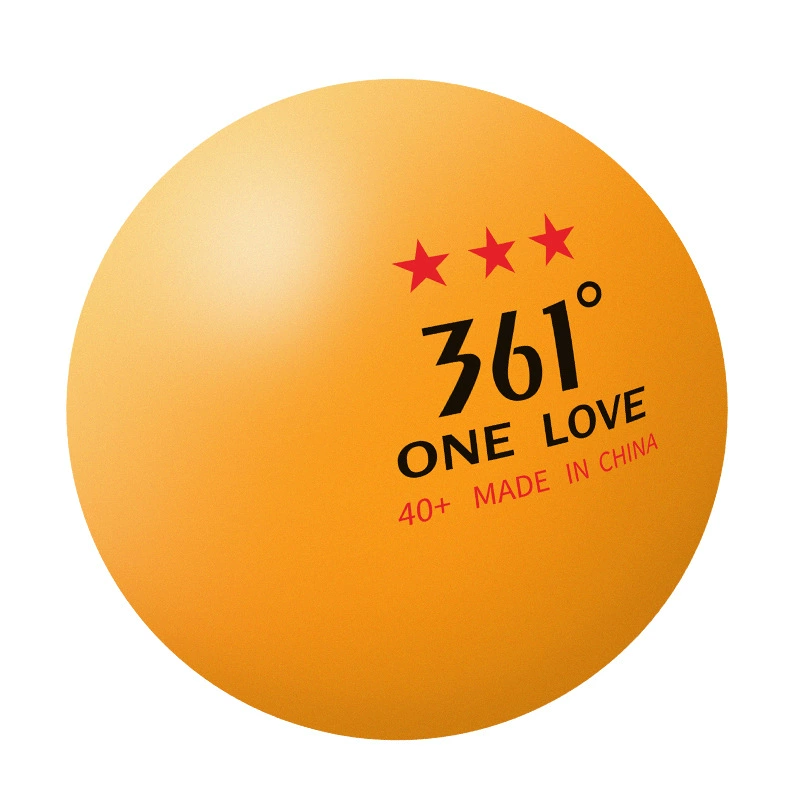 Table tennis ball (361°) 3‑star competition, 40+ mm, pack 30/50/60, white or yellow