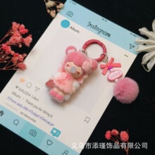 跨境爆款萌粒泡泡女孩国潮摆件公仔盲盒书箱包包钥匙扣直播批发