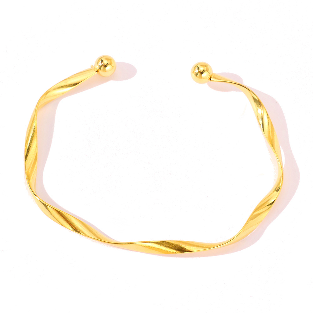 Simple Style Solid Color 304 Stainless Steel Stainless Steel Bracelets In Bulk display picture 9