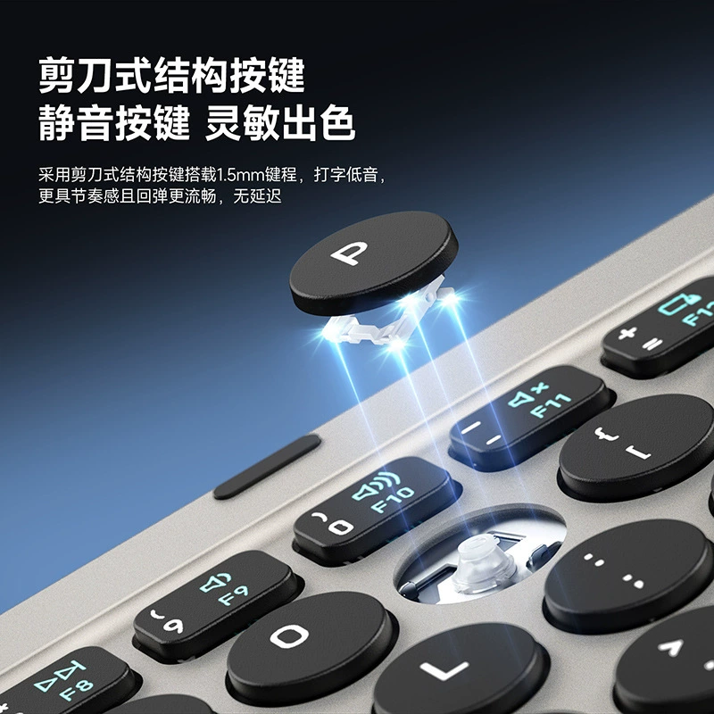 Клавиатура из полиуретана, совместимая, портативный мини-ноутбук, Bluetooth