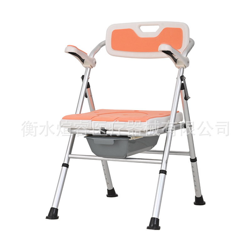 Silla de baño plegable de aleación de aluminio, antideslizante, ideal para ancianos o embarazadas