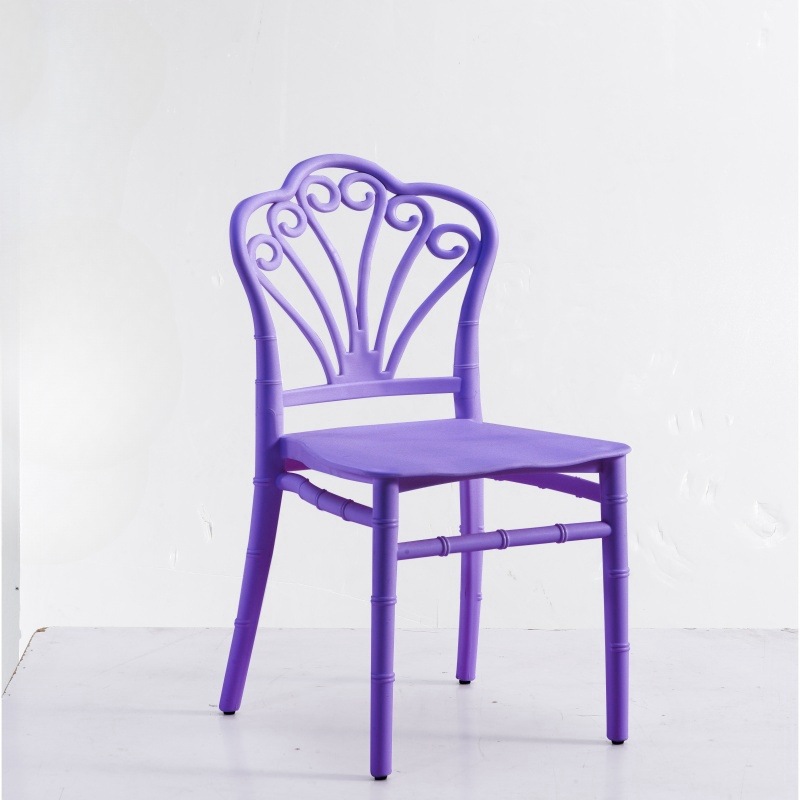 Silla de bambú para niños de plástico bebé simple color PP kindergarten silla moderna simple hogar respaldo comedor silla BB