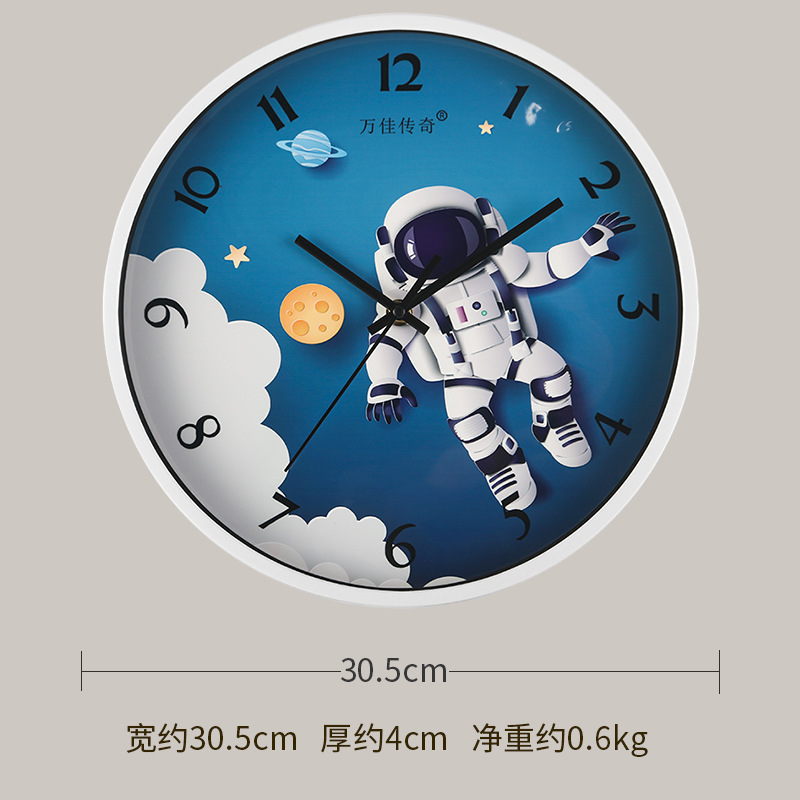 Reloj de pared para sala/comedor/hogar simple, reloj de pared silencioso sin perforación, estilo pastoral para dormitorio