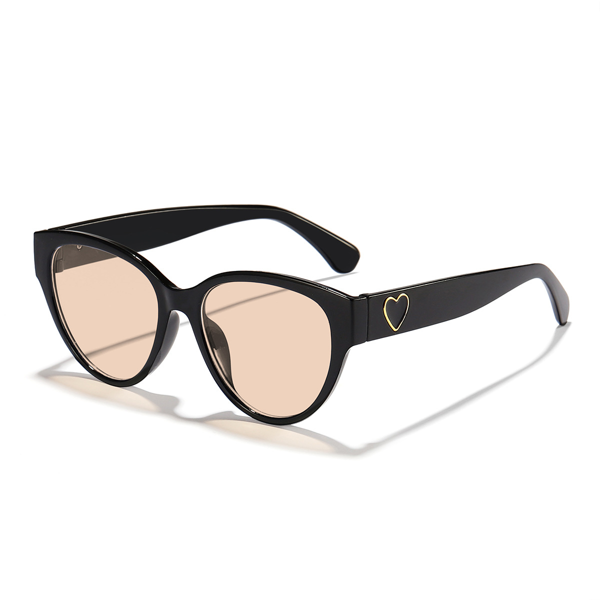 Nuevo de gama alta amor retro ojo de gato celebridad de Internet gafas de moda todo-fósforo UV a prueba de gafas de sol