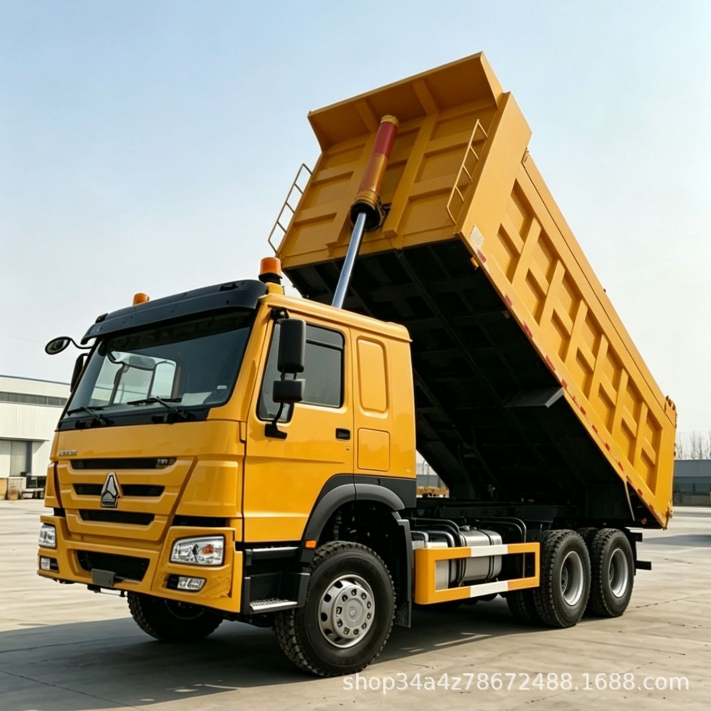 Export 10-Wheel Sinotruk Howo 371 Horsepower 6X4 Dump Truck Howo Engineering Transport Vehicle Dump Truck for Earthmoving Deposit