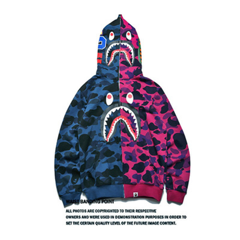 Cross-border Shark's Mouth 3D Printed Hooded Trendy Brand Sweater WGM Embroidered Cardigan Hoodie Camouflage Sweater Men Cross-border Shark's Mouth 3D Printed Hooded Trendy Brand Sweater WGM Embroidered Cardigan Hoodie Camouflage Sweater Men