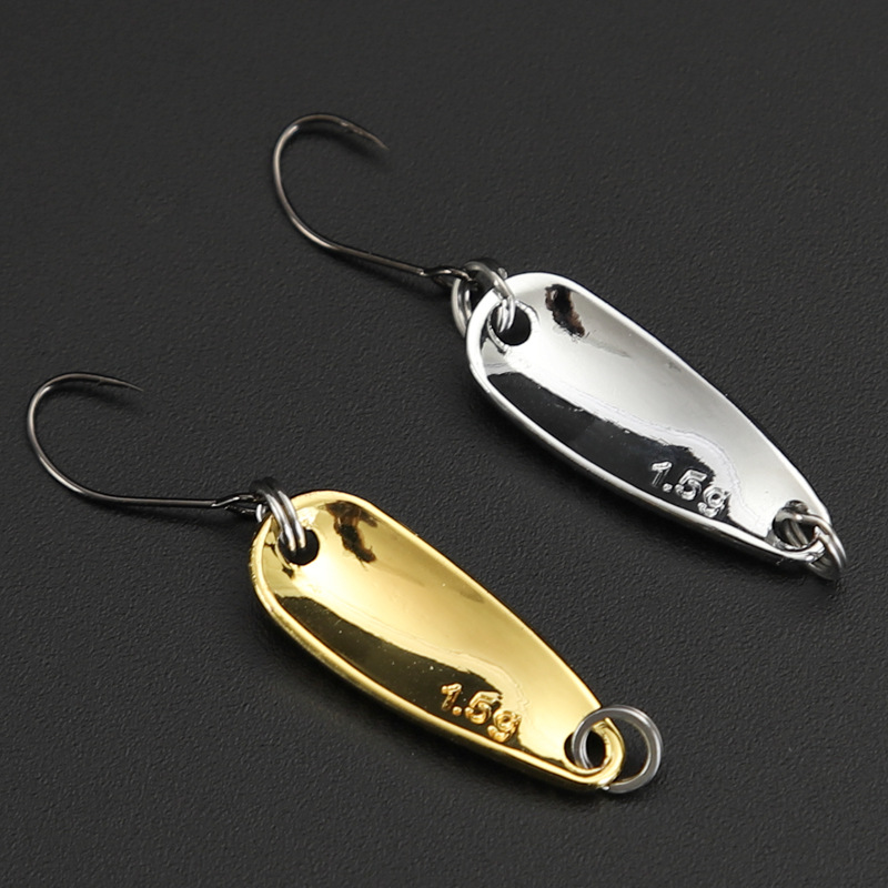 Metal Spoons Fishing Lures Leech Flutter Spoon Fresh Water Bass Swimbait Tackle Gear