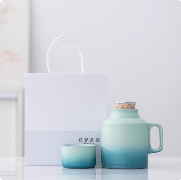 带茶漏小暖壶杯子马克杯带盖中式陶瓷水杯瓶泡茶办公杯子便携|undefined