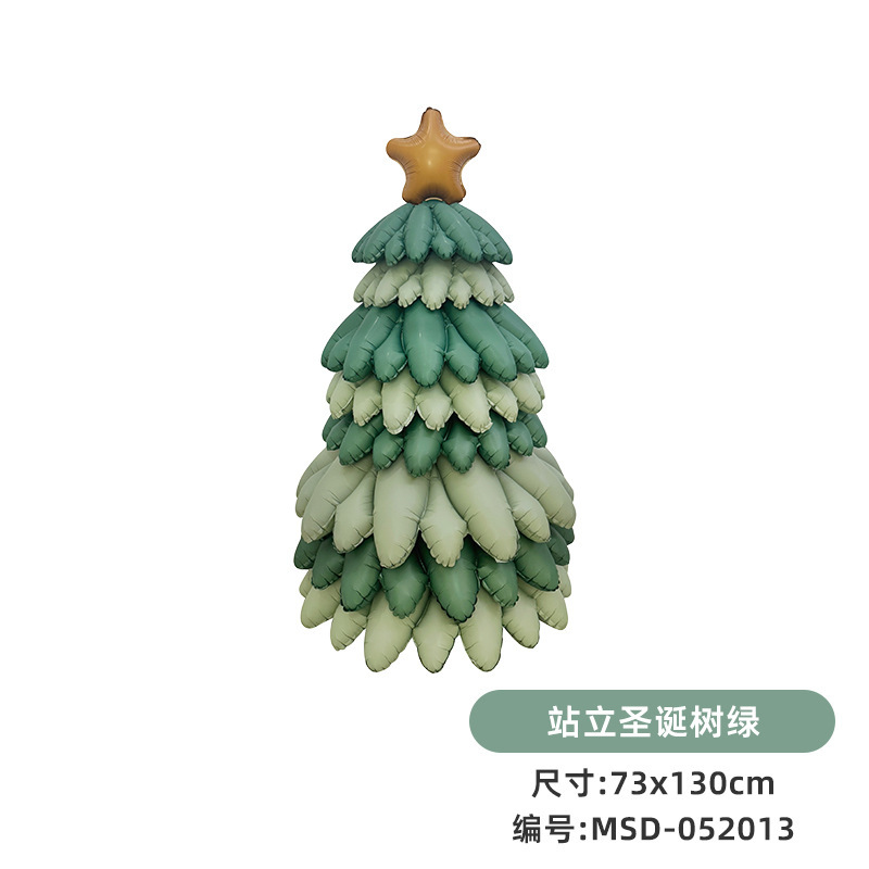 2025新型クリスマス異形アルミ膜風船サンタクロース松葉杖糖姜餅人装飾祝日パーティー|undefined