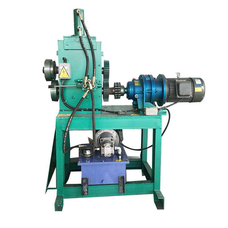 Waste oil barrel cutting machine vertical hydraulic cover cutting machine chemical barrel three-in-one double-roller flattening and cover breaking machine