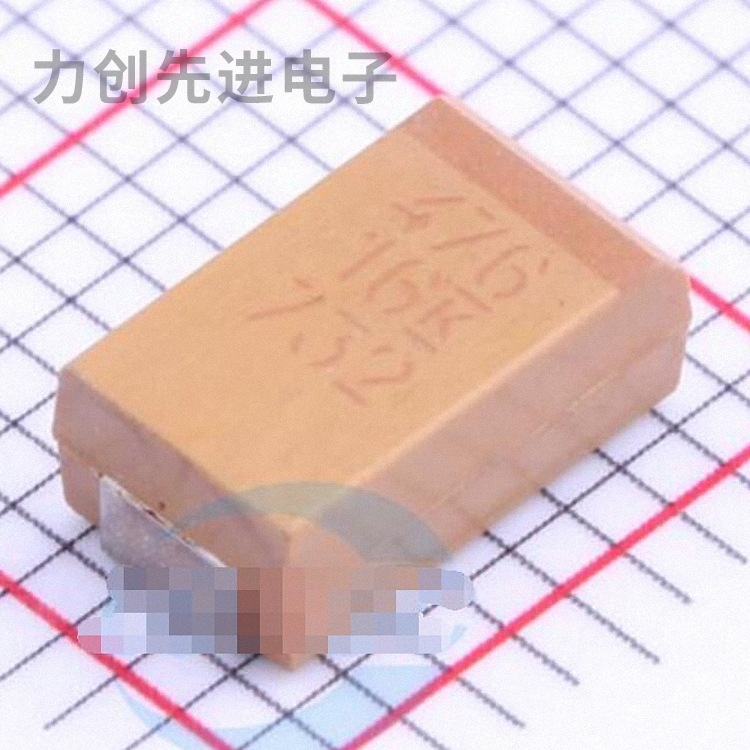 T491D476K016AT 参数 47uF(476) ±10% 16V 钽电容