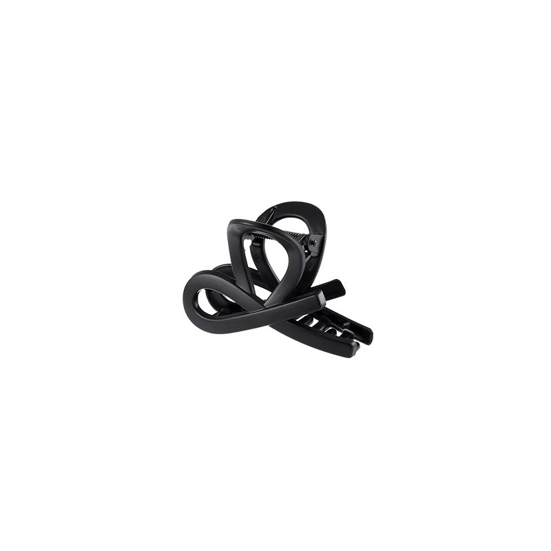 Simple clip de cabello negro de medio atado para mujeres 2025 nuevo estilo de alta sensación detrás de la cabeza de cabello de tiburón clip de cabello