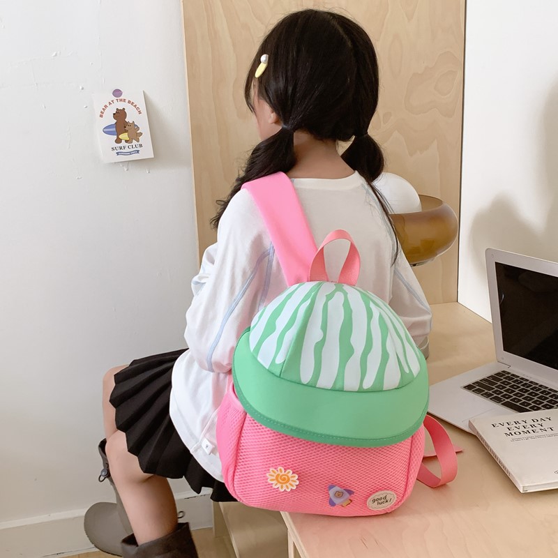 Nuevo jardín de infantes bebé mochila de escuela lindo lindo lindo estilo de casa de hongos mochila para niños y niñas mochila para niños