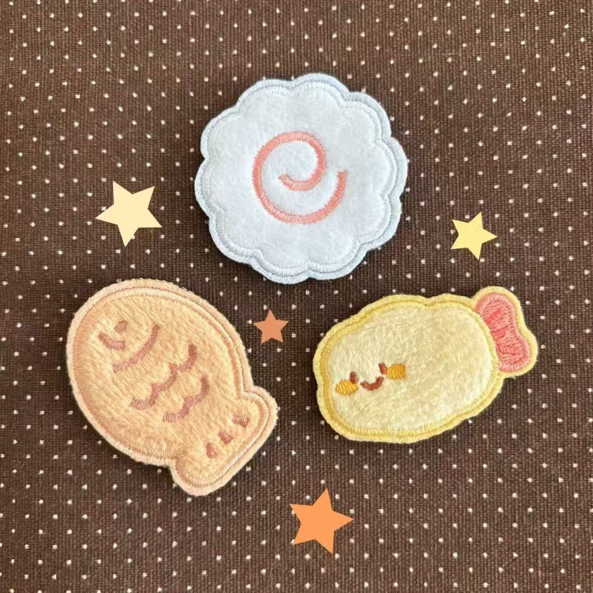 Xiaohongshu-style cute hair accessory for bangs and stray hairs, magic tape for fried shrimp, taiyaki, and fish plates