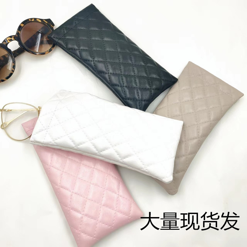 Factory classic fashion new sunglasses bag PU leather pop mouth portable high-grade waterproof glasses bag storage