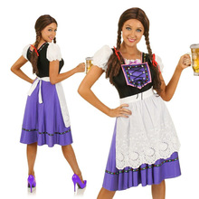 德国慕尼黑啤酒节女性扮演服装 舞台节日欧美啤酒舞台表演服