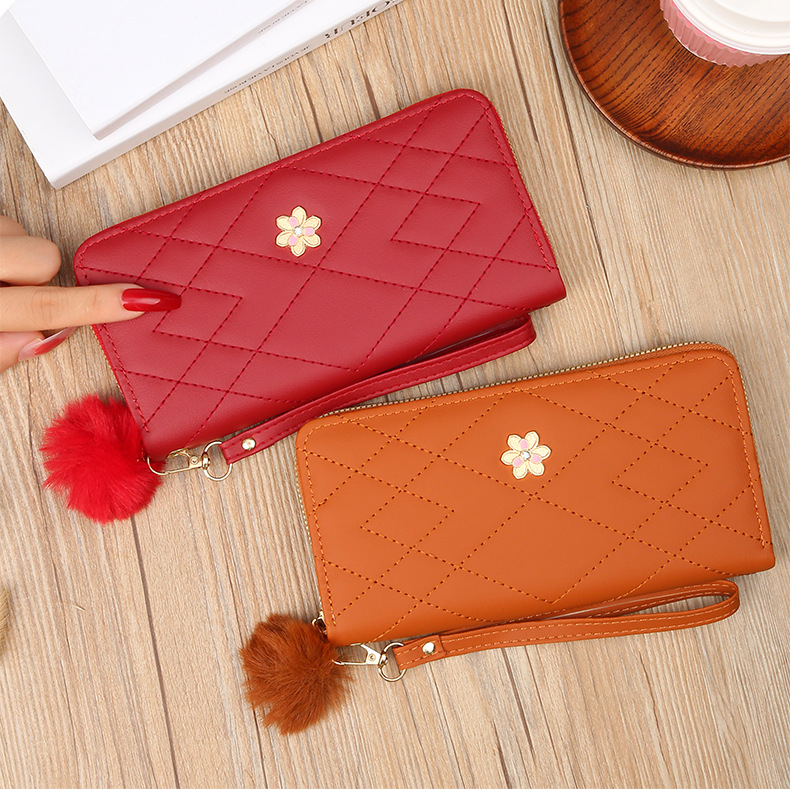 Sac à cartes Portable Simple et Long pour femmes, grande capacité, zéro portefeuille, étui Mobile adapté, nouvelle collection 2023_voghion.com