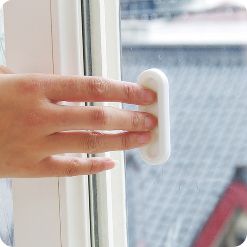 Door handle push-pull door and window handle no punching simple kitchen door handle cabinet door drawer glass adhesive auxiliary