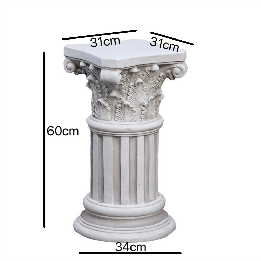 1044 Columna romana gris retro