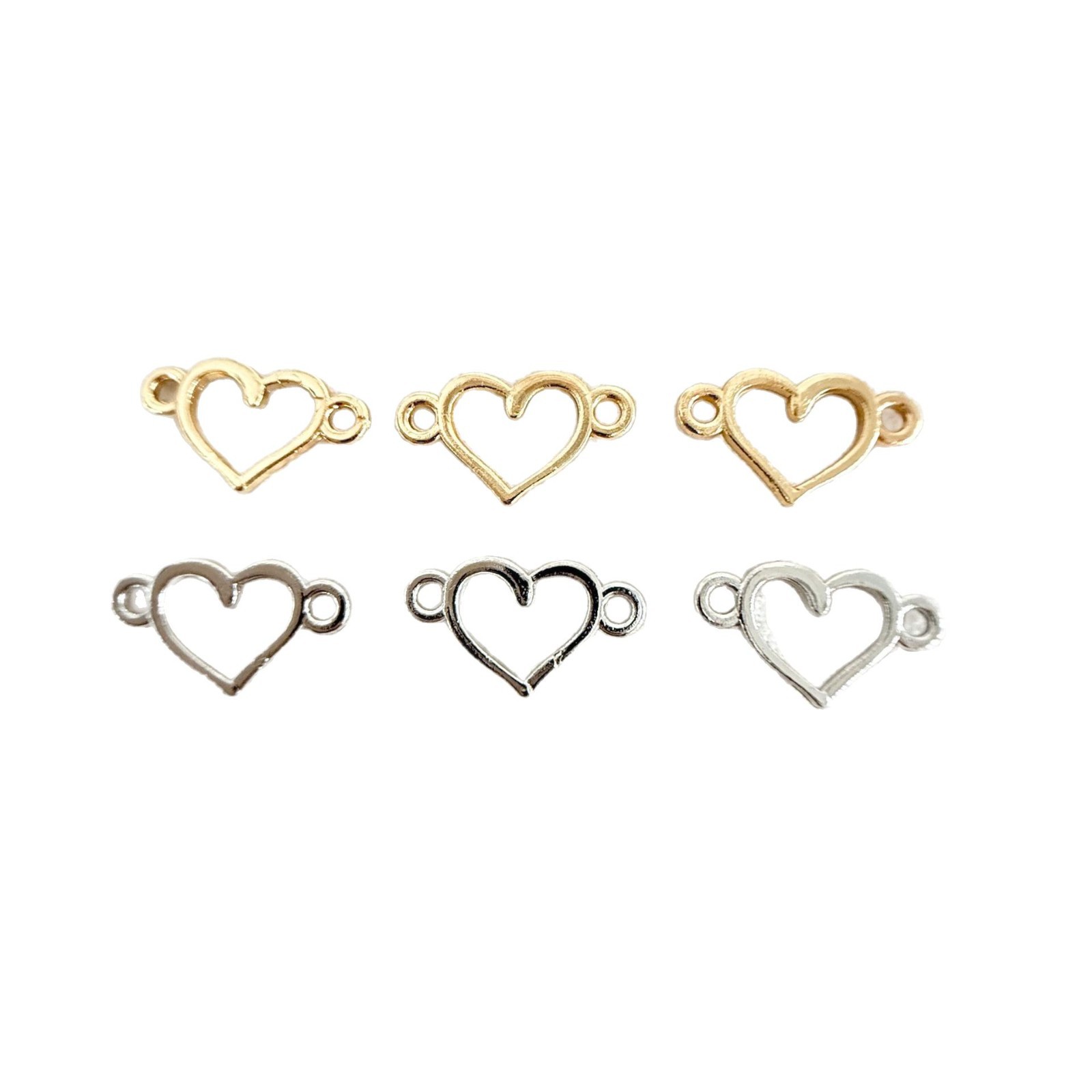 Accesorios de joyería de aleación DIY colgante hueco plata antigua conector de doble agujero accesorios de joyería collar pulsera