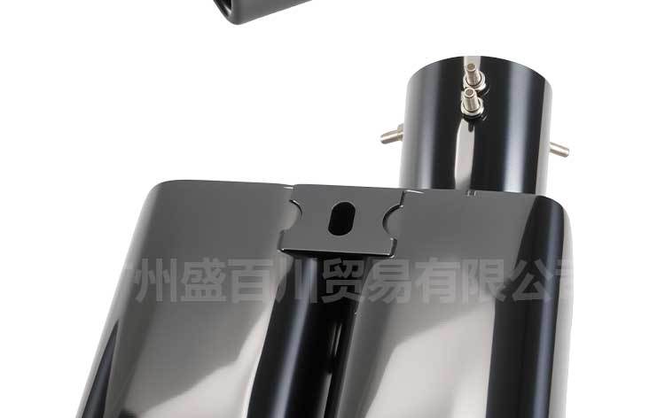 Suitable for factory direct sales Alfa square mouth tail mouth modification Alpha stainless steel car tail throat exhaust pipe