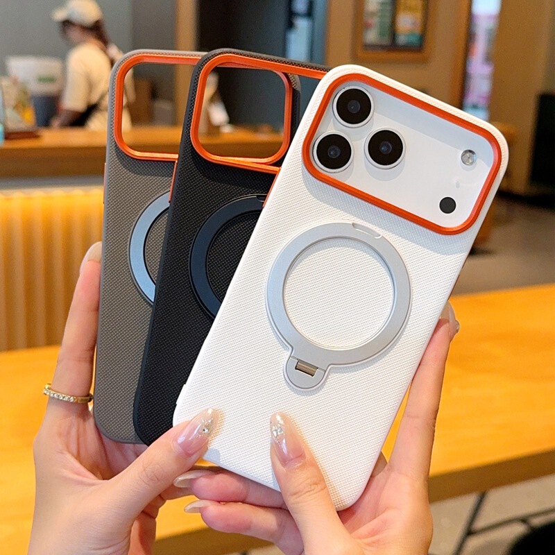 Suitable for Apple 17/16/18 Mobile Phone Cases, Magnetic Rotating Stand, Iphone17Pro Protective Case, Ip15 Leather Suitable for Apple 17/16/18 Mobile Phone Cases, Magnetic Rotating Stand, Iphone17Pro Protective Case, Ip15 Leather