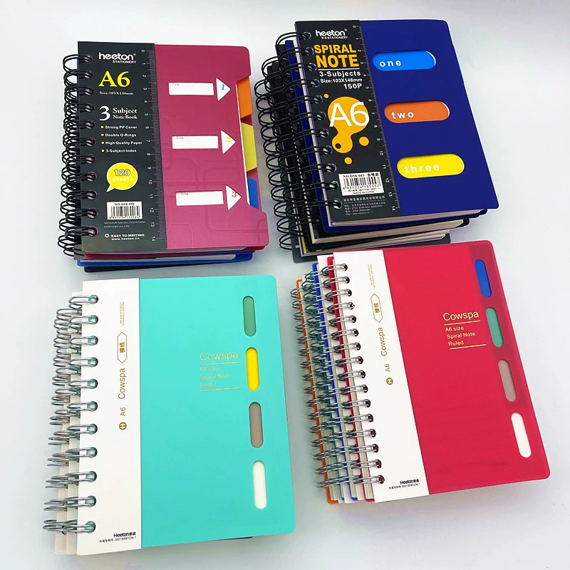 [Полный 3 бесплатная доставка] A6 переворачивает книгу с записной книжкой и дневником